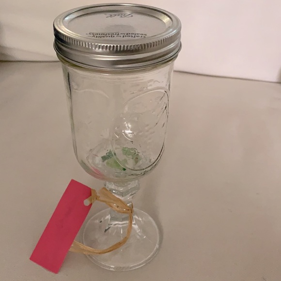 Redneck Ball mason jar wine glass